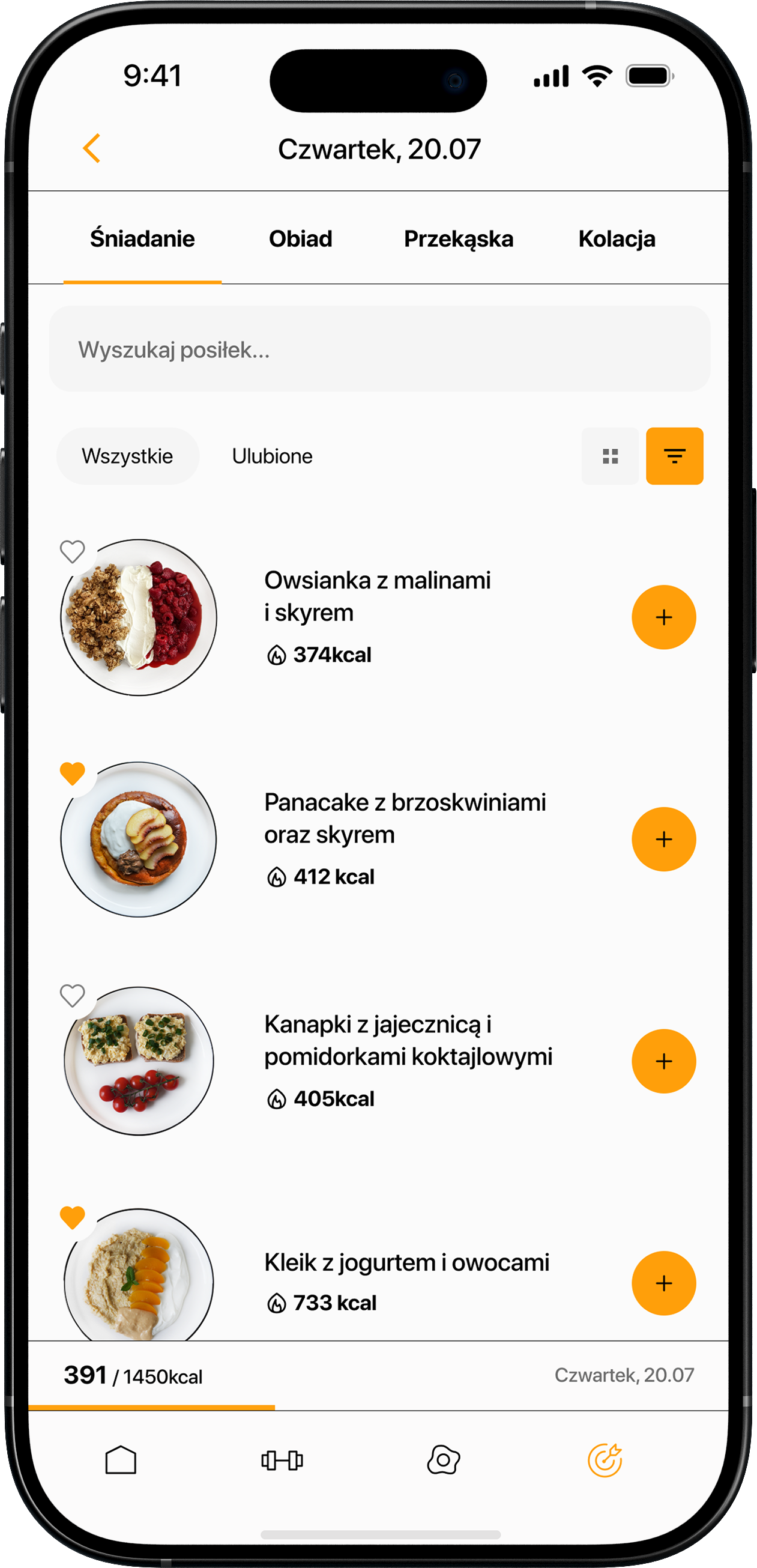Podgląd aplikacji RUSZSPORT